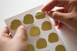 DAILY LIKE Embossed Sticker - 01 Gold : seal