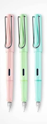 LAMY Fountain Pen Safari Pastel 3 EF Set