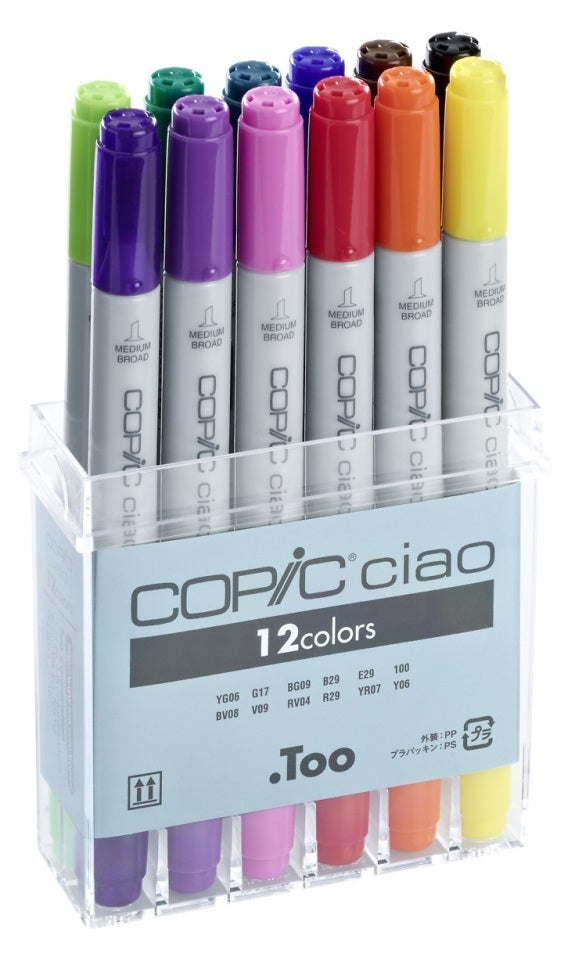 COPIC Ciao Marker 12Cols Set