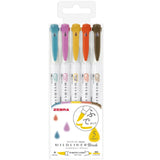 ZEBRA Mildliner Brush 5Colors Set