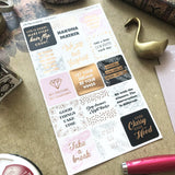 ARTSUNAMI Stickers Rose Gold Quotes 08