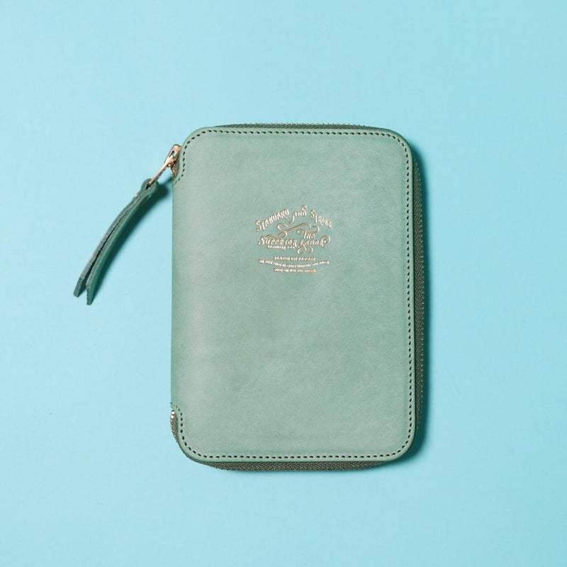 THE SUPERIOR LABOR B7 Leather Zip Organizer Limited Edition 2021 Summer Green