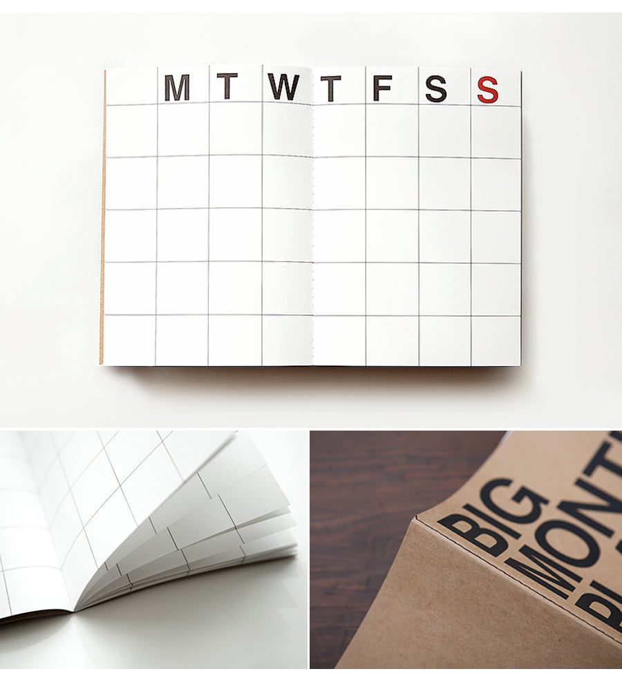 J STORY Monthly Planner Big Black