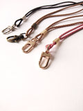 CORALC ATELIER Braided Leather Lanyard Assorted Colors