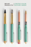 TRC Brass Ballpoint Pen Factory Green