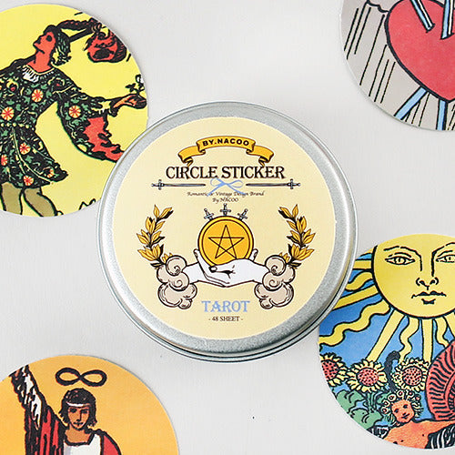 NACOO Circle Sticker Tin 07 Tarot