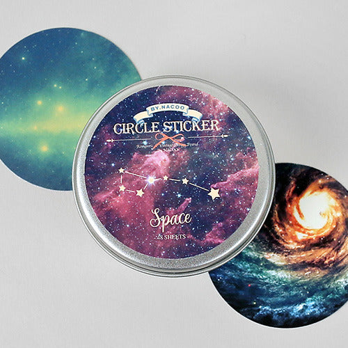 NACOO Circle Sticker Tin 11 Space
