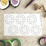 ARTSUNAMI Planner Sticker Chrono 9-9 (12hr)