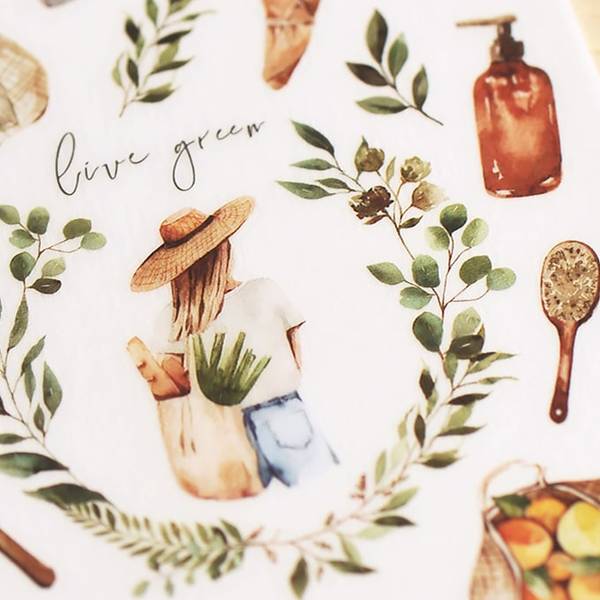 MU Craft Print-On Sticker Gardening 115
