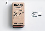 PLAIN Handy Stamp Hand Gesture