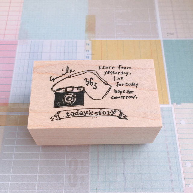 NONNLALA Camera 365 Rubber Stamp