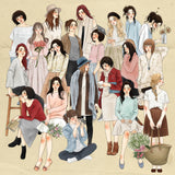 WINDRY Love Story Stickers in Tin