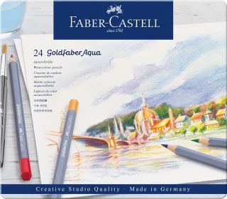 FABER-CASTELL Goldfaber Aqua Watercolor Pencils-Tin of 24pcs