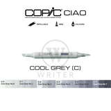 COPIC Ciao Marker COOL GREY (C0-C7)