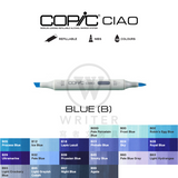 COPIC Ciao Marker BLUE (B000-B99)