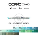 COPIC Ciao Marker BLUE GREEN (BG000-BG96)