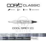 COPIC Classic Marker COOL GREY (C0-C9)