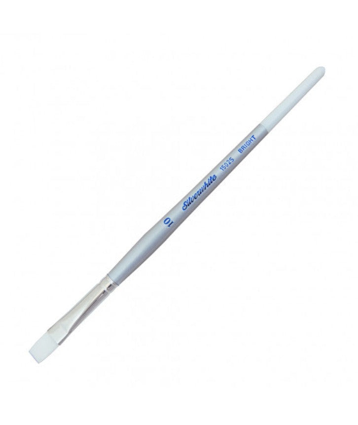 SILVERWhite White Taklon Short - Bright 10