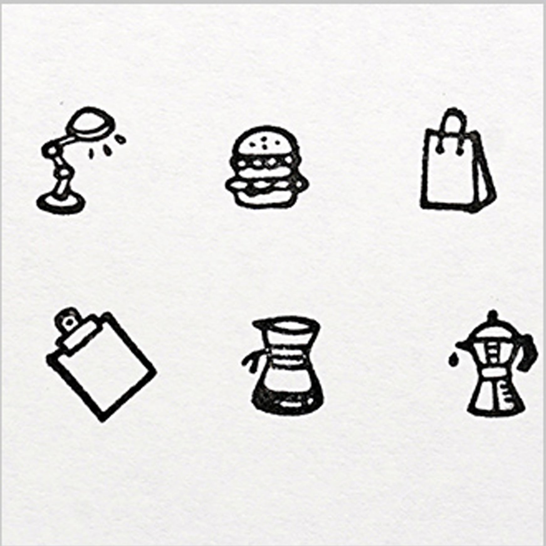 PLAIN Piccolo minimo Stamp Set