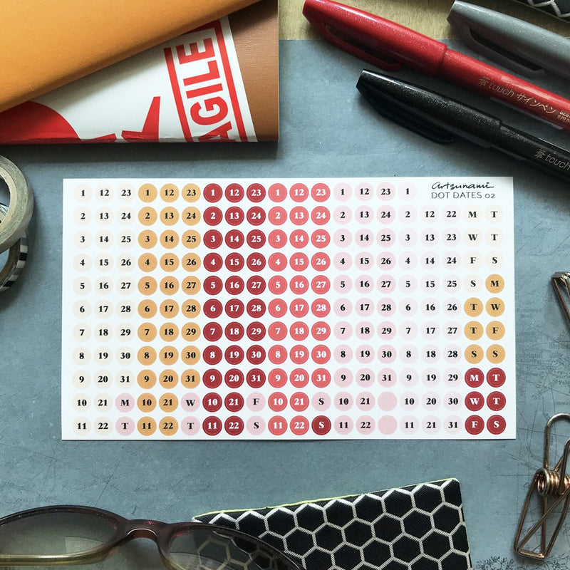 ARTSUNAMI Stickers Dot Dates 02