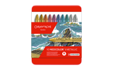 CARAN D'ACHE Neocolor I Wax Pastels Metal Box 10 Metallic Pastels