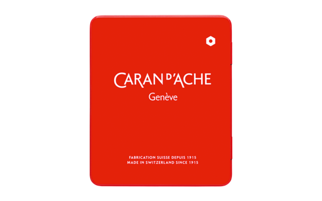 CARAN D'ACHE Neocolor I Wax Pastels Metal Box 10 Metallic Pastels