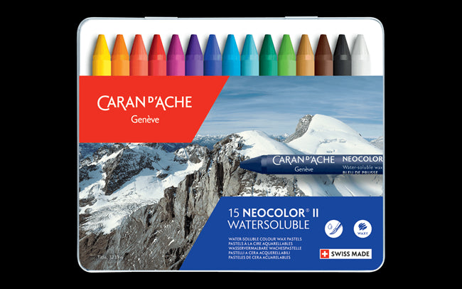 CARAN D'ACHE Neocolor II Watersoluble Titeuf Metal Box 15Pastels