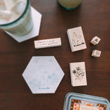 NONNLALA Happiness Quote Rubber Stamp