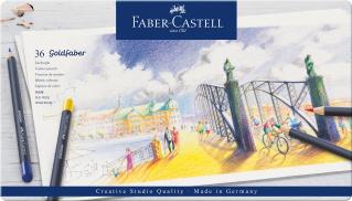 FABER-CASTELL Goldfaber Colour Pencils-Tin of 36pcs