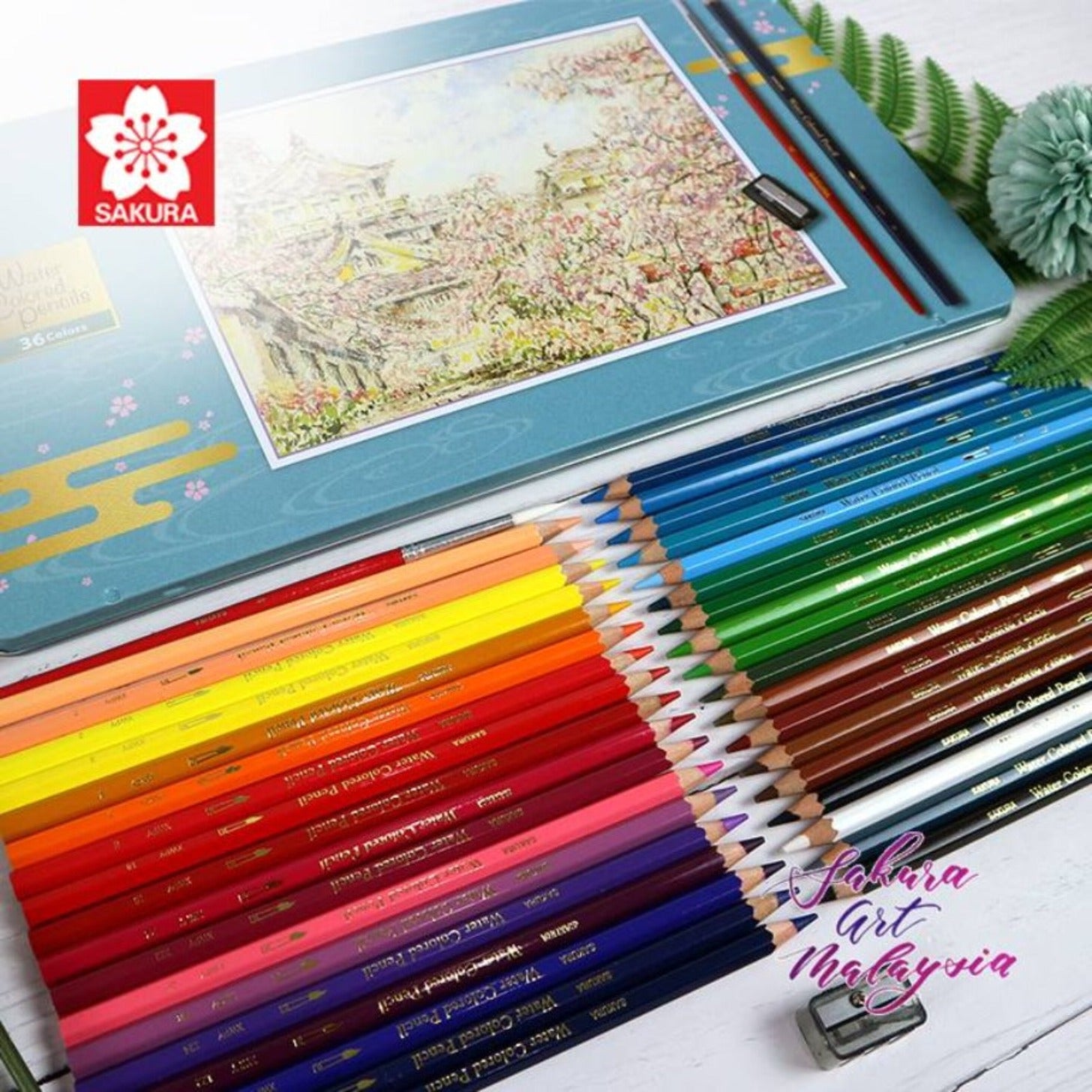 SAKURA Water Colored Pencils 36Colors Set
