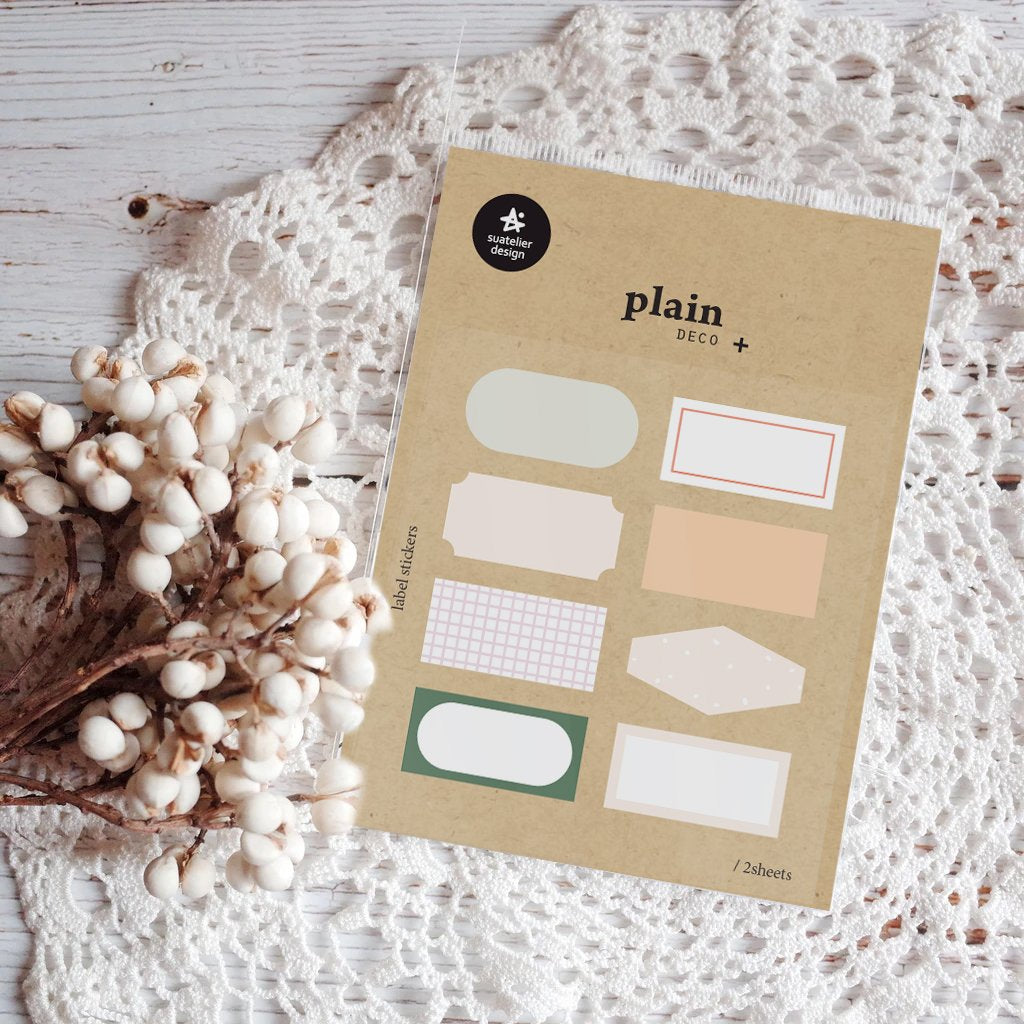 SUATELIER Plain Deco Stickers