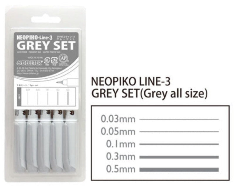 DELETER Neopiko Line-3 Grey Set