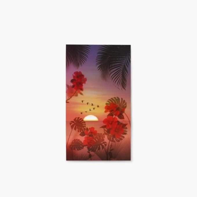Appree Nature Scene Sticker Tropical Sunset