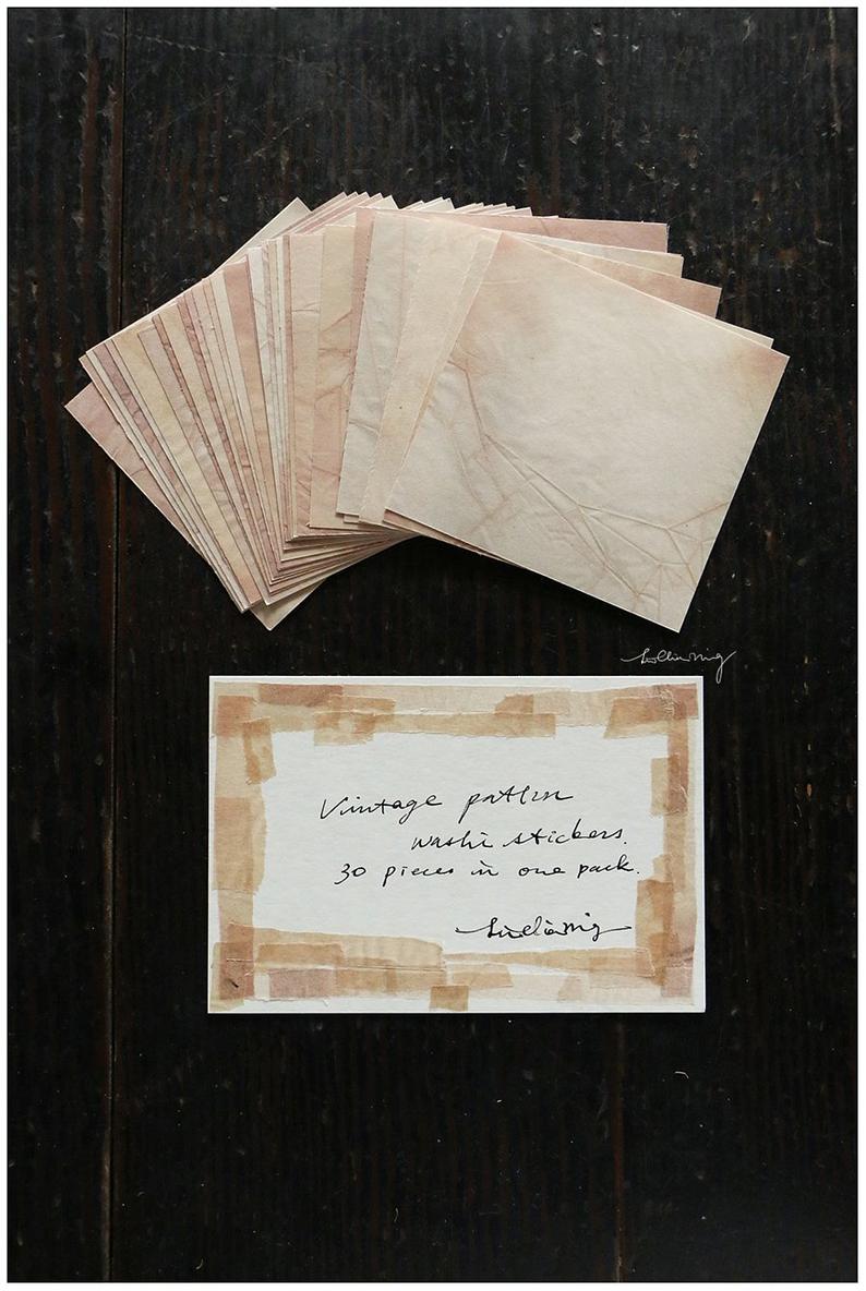 LCN Vintage Pattern Washi Stickers