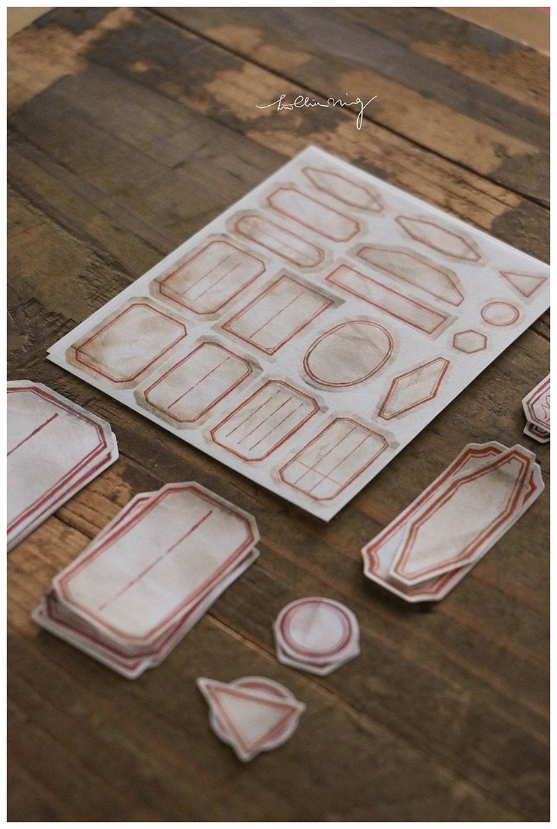 LCN Mini Vintage Label Sticker Set