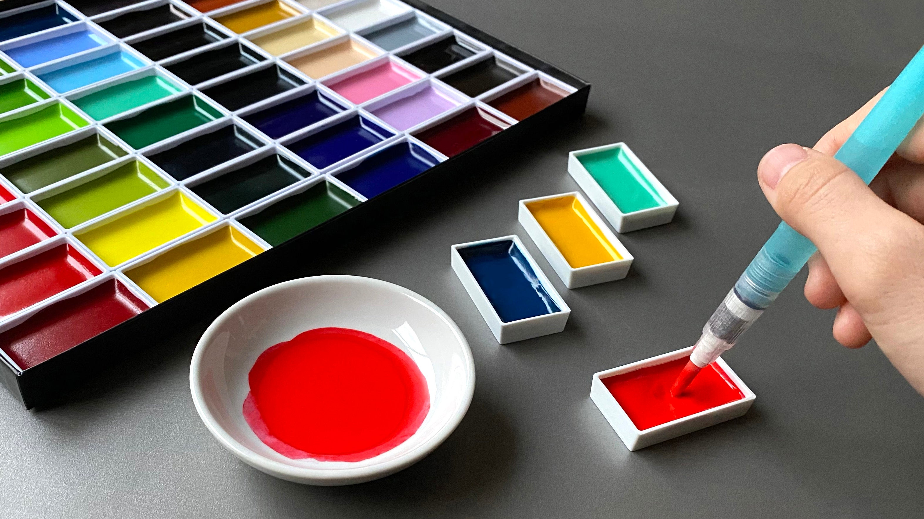 KURETAKE Gansai Tambi 12 Colors Set