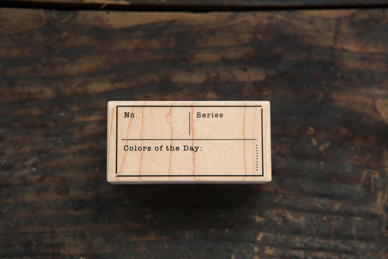 OURS Maple Wood Stamp Colors of the Day