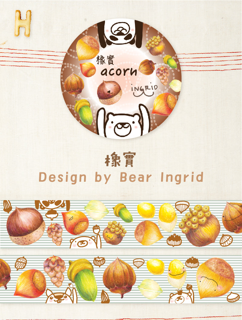 OURS Washi Tape Bear Ingrid