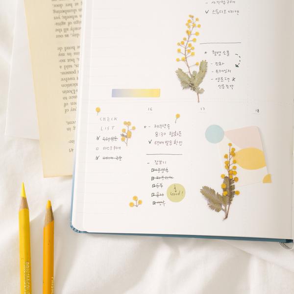 Appree Pressed Flower Sticker Mimosa