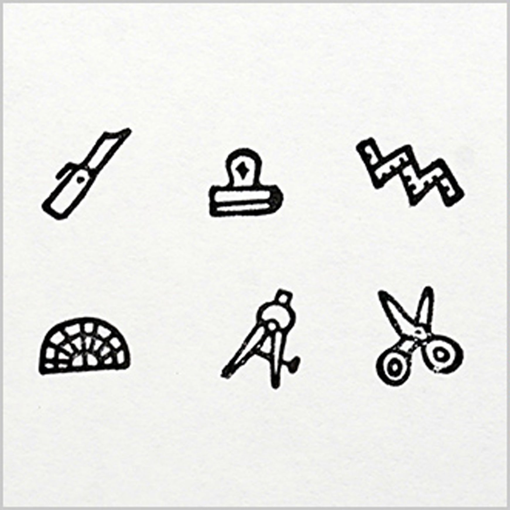 PLAIN Piccolo minimo Stamp Set
