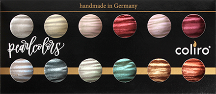COLIRO FINETEC Pearl Color Set/12 Colors 23mm