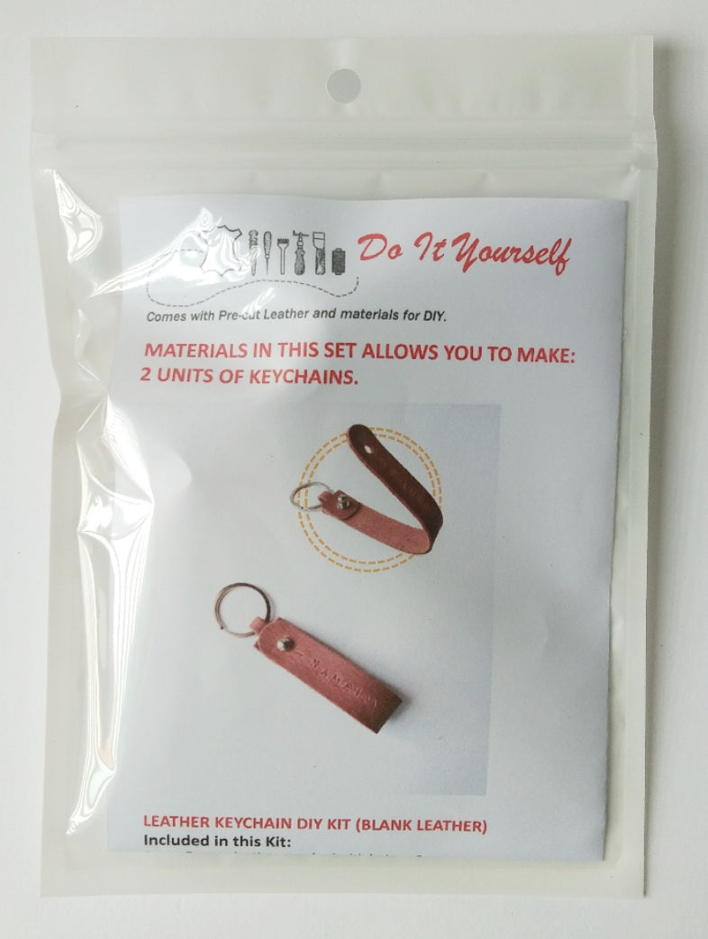 CORALC ATELIER DIY Kit-Leather Minimalist Key Chain