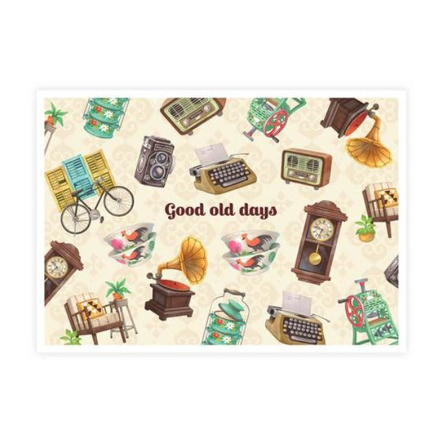 LOKA MADE Postcard Good Old Days, Inspiring Days
