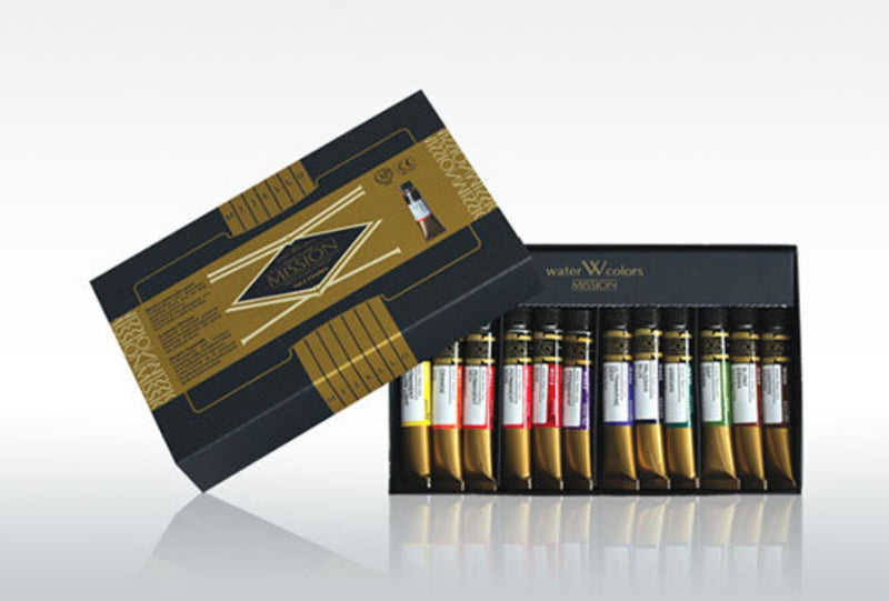 MIJELLO Mission Gold Watercolor 7ml 12 Colors Set