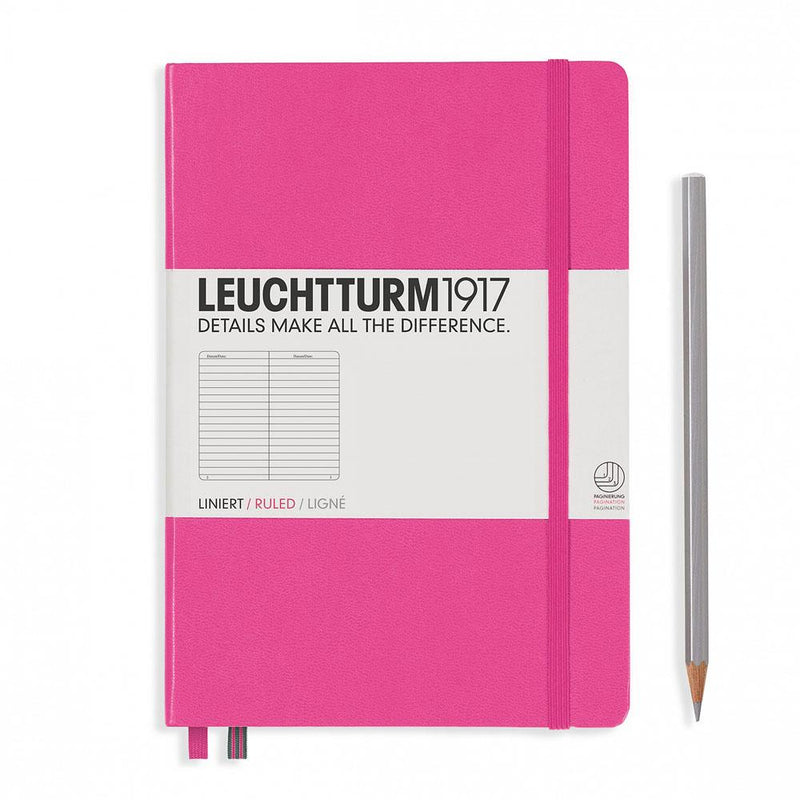 LEUCHTTURM1917 Hardcover A5 Medium Notebook New Pink
