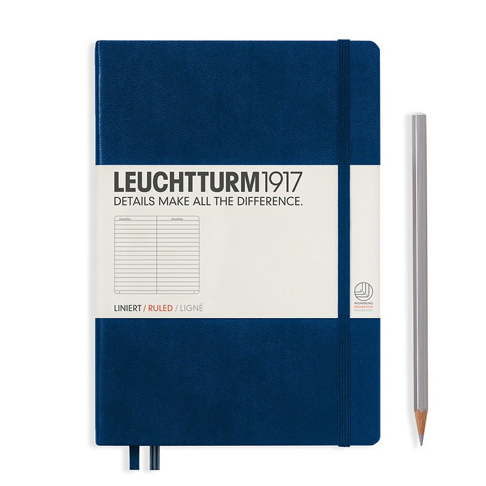 LEUCHTTURM1917 Hardcover A5 Medium Notebook Navy