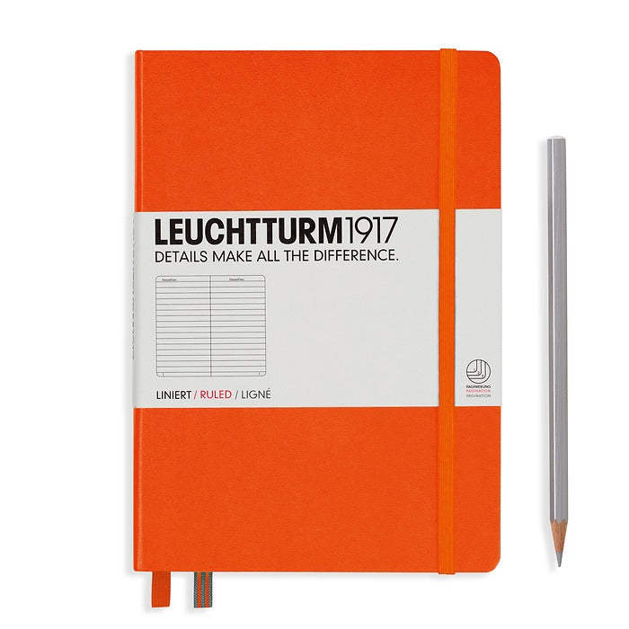 LEUCHTTURM1917 Hardcover A5 Medium Notebook Orange