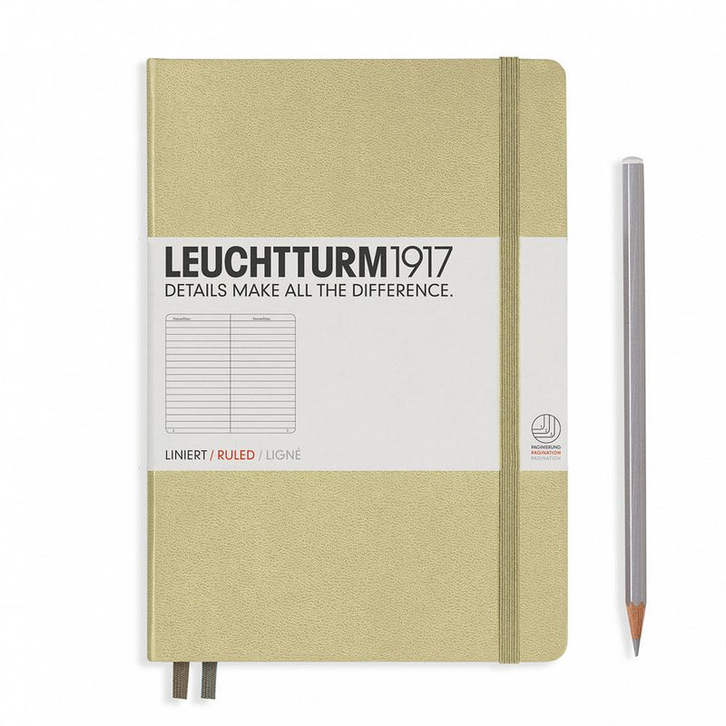 LEUCHTTURM1917 Hardcover A5 Medium Notebook Sand
