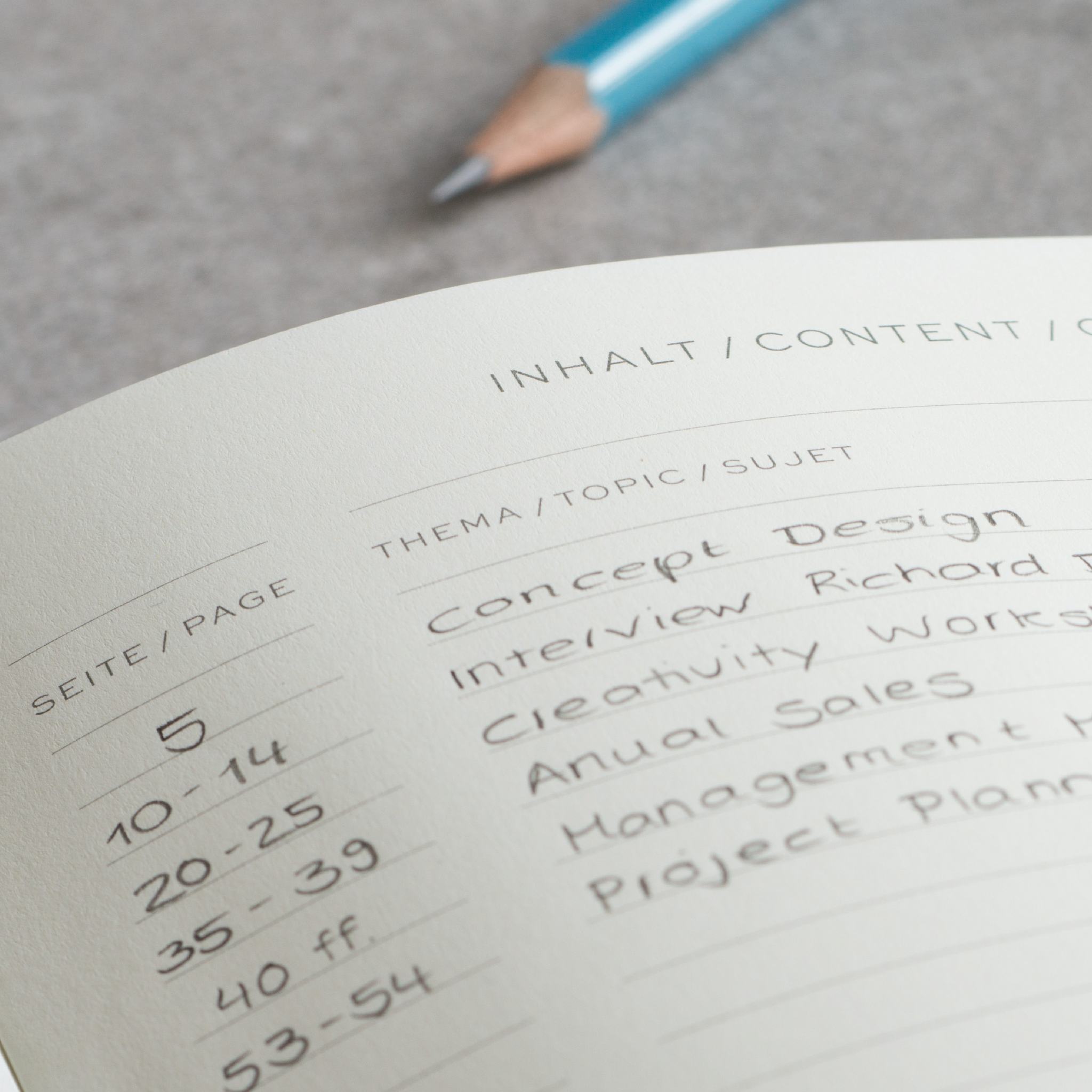 LEUCHTTURM1917 Hardcover A5 Medium Notebook Stone Blue