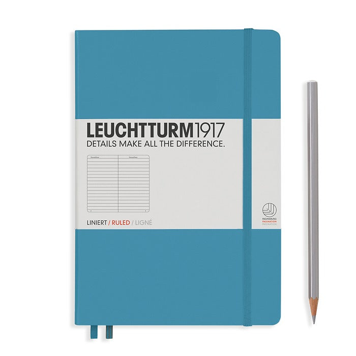 LEUCHTTURM1917 Hardcover A5 Medium Notebook Nordic Blue
